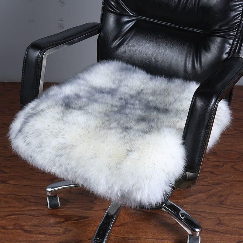 OKAYDA Natural Australian Sheepskin Seat Cousion Luxury Lambskin Chair Pad,Soft