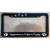 Holder for Car License Plate for Happiness is A Warm