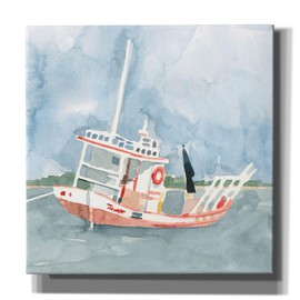 Epic Graffiti 'Bright Fishing Boat 2' by Emma Caroline Canvas Wall Art, 12" x 12"