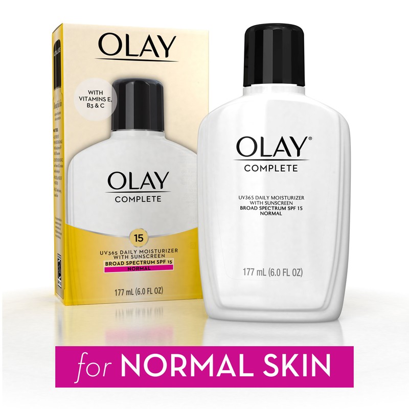 Olay Complete Lotion Moisturizer with SPF 15 Normal, 6.0 fl