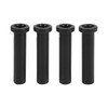 4pcs Front A Arm Long Bushing with Spacer Black Replacement