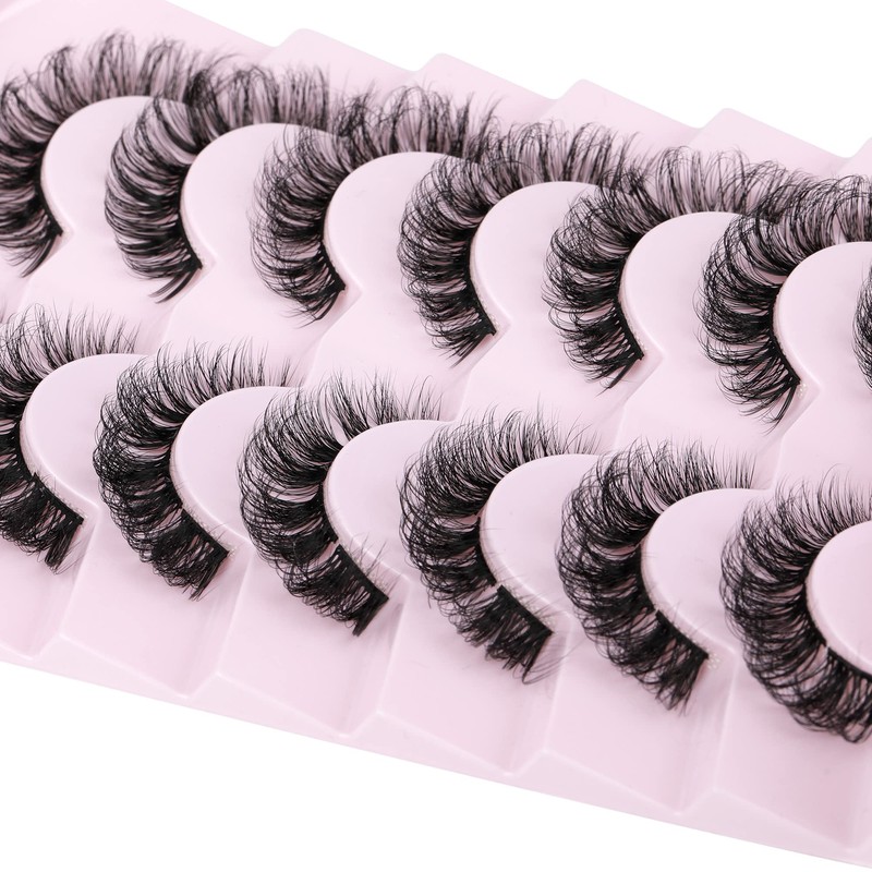 Natural Cluster Lashes Extensions Wispy Natural Look False Eyelashes Individual