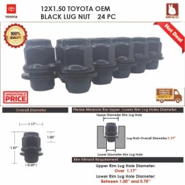 Toyota 12x1.5 Flat Seat Stock Wheel 24PC TOYOTA SEQUOIA/SIENNA