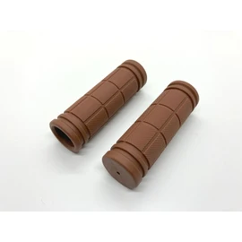 Beatus Basic Pattern Bicycle Handle Grip Universal Short 90mm (Brown)