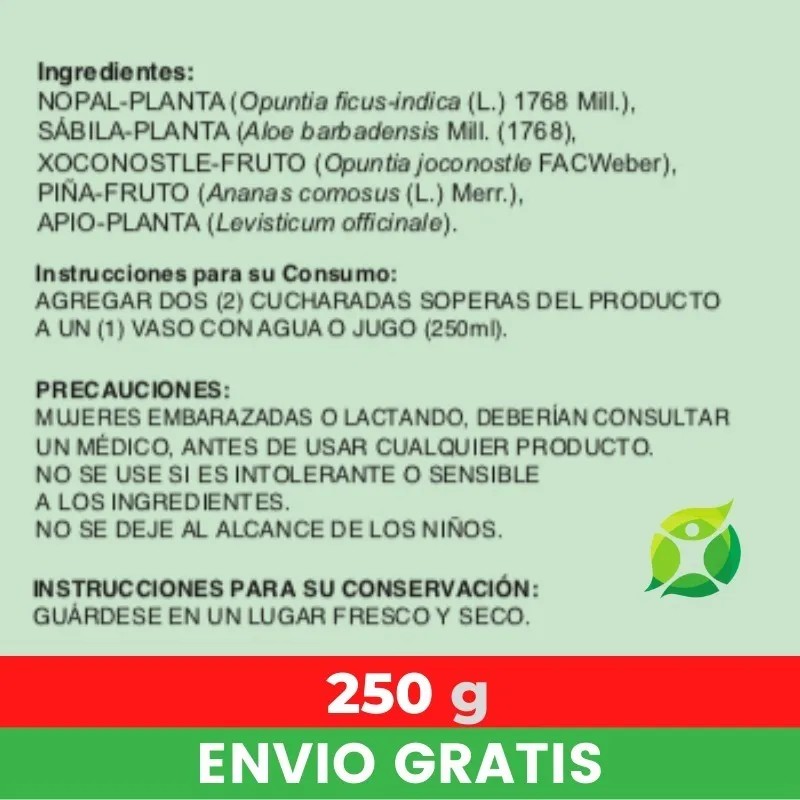 Sábila (aloe Vera), Nopal, Xoconostle, Piña Y Apio
