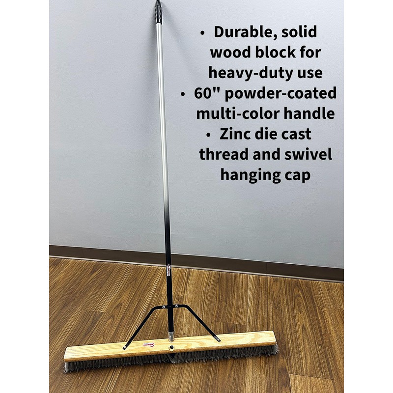 American Select Tubing Pbma36004 Heavy Duty 36" Multi-Surface Push Broom