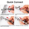 1/8 Inch Airbrush Quick Connect Coupling, Red Air Brush Adapter