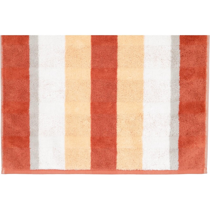 Cawö Noblesse Stripe 1087 Brick 33 Towels