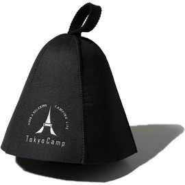 TokyoCamp Sauna Hat, Wool, Washable, Sauna Cap, Sauna Hat, Sauna Hat, Sauna Hat, Sauna Goods, Wool, Black, Outdoor Camping, Black