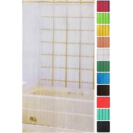 Better Home Deluxe Heavy Weight Shower Curtain Liner (Frosted Clear)