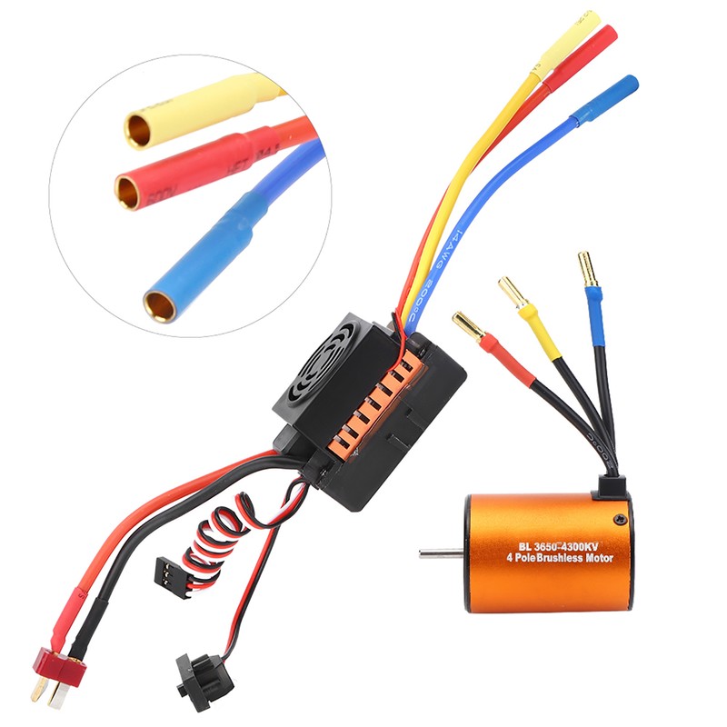 3650 4300KV Brushless Motor 60A ESC Upgrade Parts Accessory for
