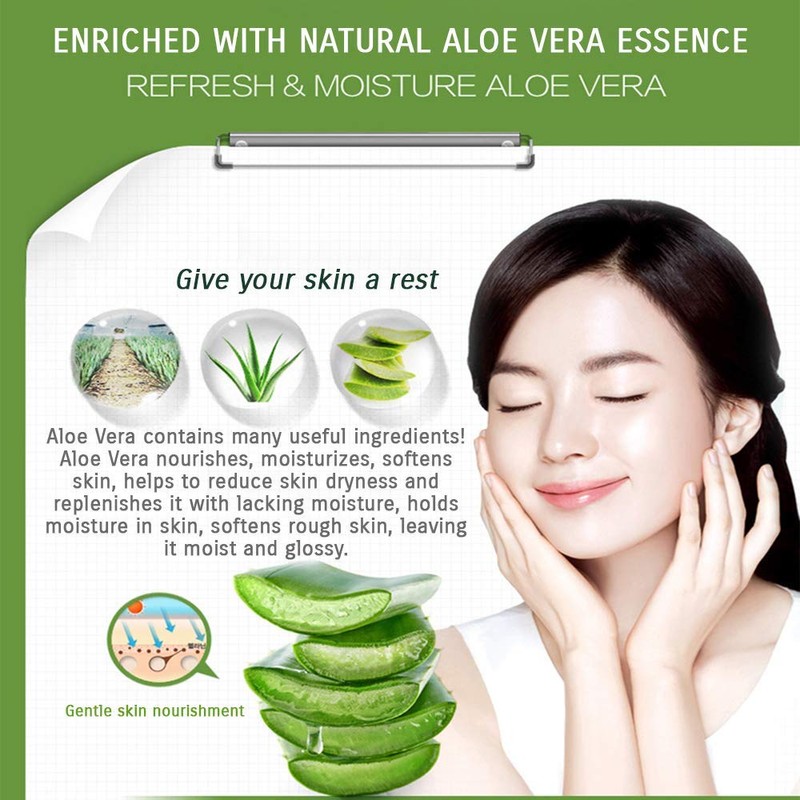 BIOAQUA 92% Aloe Vera Refresh Moisturizing Toner Natural Plant Skin