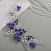 Rumtock Blue Rhinestones Headband for Wedding Brides Bridesmaid Hair Comb