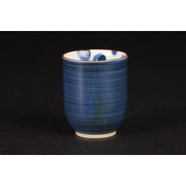 Hasamiyaki 73035 Yunomi Cup Hyottoko Pattern, Blue