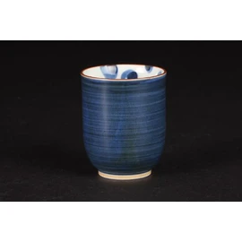 Hasamiyaki 73035 Yunomi Cup Hyottoko Pattern, Blue