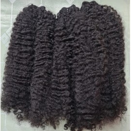 14a Grade Human Hair Bundles Bone Straight Original Burmese Curly Human Hair Wigs Bundles Supplier Hair Extensionscolor: 1 bundle burmese kinky curly, Stretched Length: 12 inches