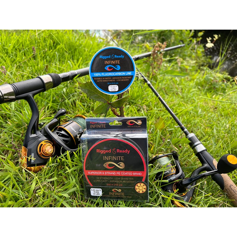 Rigged and Ready Infinite Fishing Braid - Braided Line. 22lb-10kg