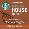 Starbucks Decaf K-Cup Coffee Pods, House Blend for Keurig Brewers,