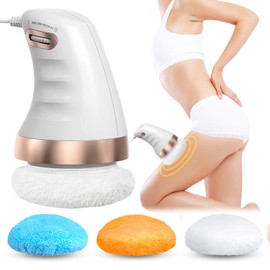 GBKDQQ Cellulite Massagegerät Elektrisch, Anti Cellulite Massagegerät mit 3 Farben Austauschbarer Stoffkopf für Bauch Beine Cellulite-Massage Lipödem Massagegerät für Haut Heben, Straffen und Glätten