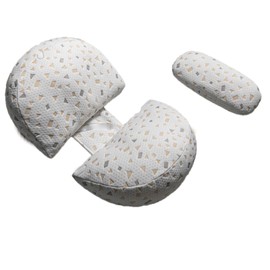 Pregnancy Pillow Comfortable Cotton Ergonomic Adjustable Width Safe Durable Maternity Body Pillow for Maternity Women Gray Spot and Baby Pillow Universal Size