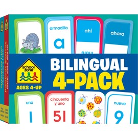 Bilingual Spanish/English Flash Card 4-Pack