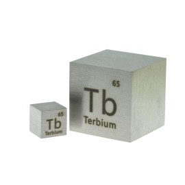Terbium Metal 10mm Density Cube 99.95% for Element Collection USA SHIPPING