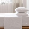 MooMee Bedding Sheet Set 100% Washed Cotton Linen Like Textured