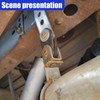 YoRise 2PCS Swivel Style Exhaust Hangers, Heavy Duty Open End