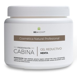 Gel reductor y reafirmante de menta y cafeína 500 g Beohemp