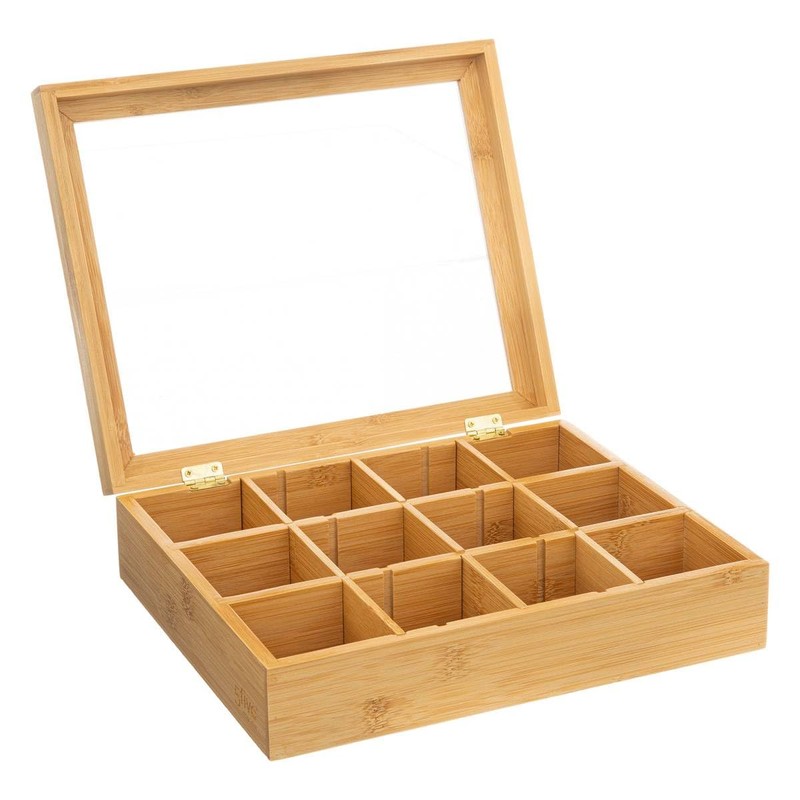 5five - Tea Caddy 12 Compartments Bamboo