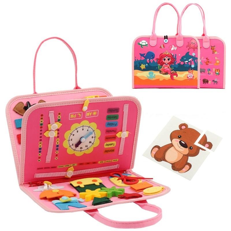Dinosaur World Felt Handbag Book, 1 Set Early Development Activity