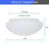 DYSMIO 10-Inch White Classic Globe, Dome, Fitter 9-7/8 Inch, Replacement