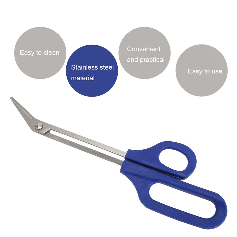 Toenail Scissors with Long Handle, Stainless Steel Nail Clippers with