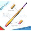 AAProTools Multi Titanium Rainbow 6pcs New Stainless Steel Scalpel Handle