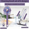 Alluring Pack of 6 Multifunctional Rotating Joint Cleaning Brush, Split