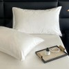 Set of 2 Pillow Cases 100% Cotton Sateen Weave 100