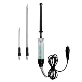 ALLOSUN Automotive Wire Piercing DC Voltage Circuit 6V / 12V Hook Probe Tester 59 Inch Cord with LED & Buzzer Indicator