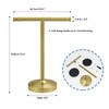RUMOSE 13 Inch Brushed Gold Towel Stand Hand Towel Holder