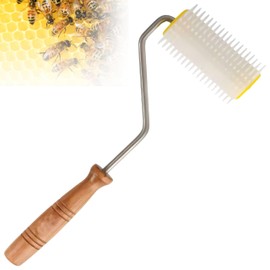 SunVara Honey Uncapping Needle Roller Honey Extractor Equipment, Honey Spinner Extractor Honey Uncapping Roller for Beekeepers Needle Recapping Honey Uncapping Tool Beekeeping Honey Decapping Tool