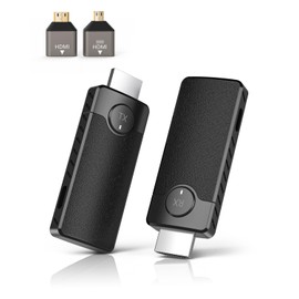 AIMIBO Wireless HDMI Transmitter and Receiver 1080P, 2.4G/5.8GHz Dual Band, 1080P HD Output HDMI Wireless Sender Receiver 98FT/30M, Streaming Audio Video from Laptop/Camera/PC to TV/Monitor/Projector