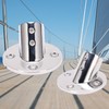 Boat Hand Rail Fitting Stainless Steel 45 Degree Round Base