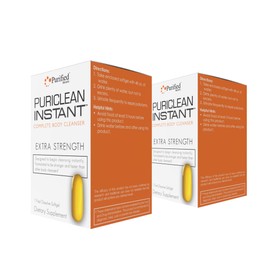 Wellgenix Puriclean Instant Complete Body Cleanser, 1 Fast Acting Softgel, Premium Extra Strength Herbal Cleanse Detox, One Hour Detox Supplement (Pack of 2)