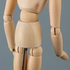 XUBX Wooden Link Doll, 33 cm Wooden Doll, Human Body