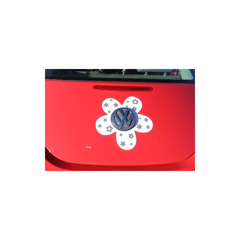 Bling My Bug Magnetic VW Beetle Decal Gray Daisy