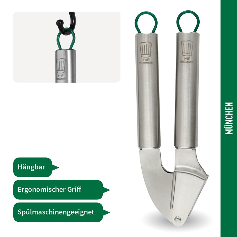 Chefkoch trifft Fackelmann - Premium Garlic Press Made of High-Quality