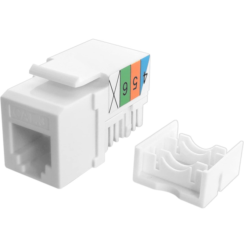 NECABLES 2Pack CAT3 Telephone Keystone Jack Phone Keystone Jack Punch