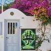 Starlit Patio Welcome St. Patrick's Day Garden Flag 12x18 Double