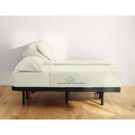 5 Pcs Split King Sheets Sets for Adjustable Bed - 600 TC Egyptian Cotton Sheets Split King Size - 16" Deep Pocket Adjustable Bed Sheets - 2 Twin XL Fitted Sheet Split King Sheets (Ivory Solid)