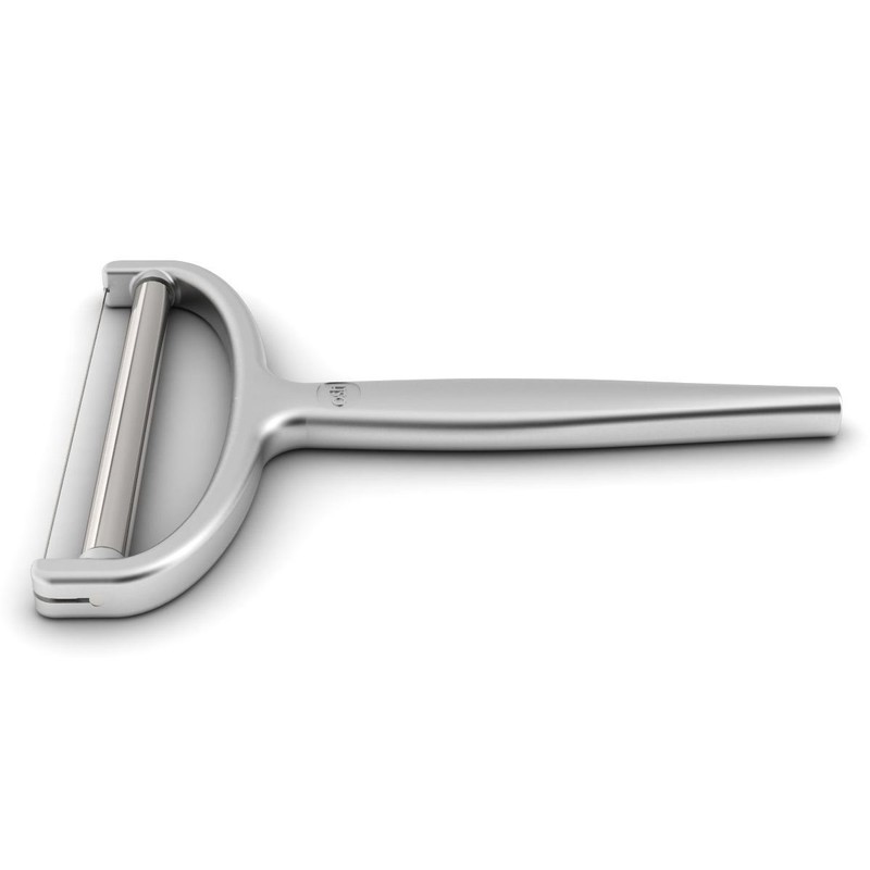 Osti Käsehobel aus Aluminium mit Rolle und Dauerdraht