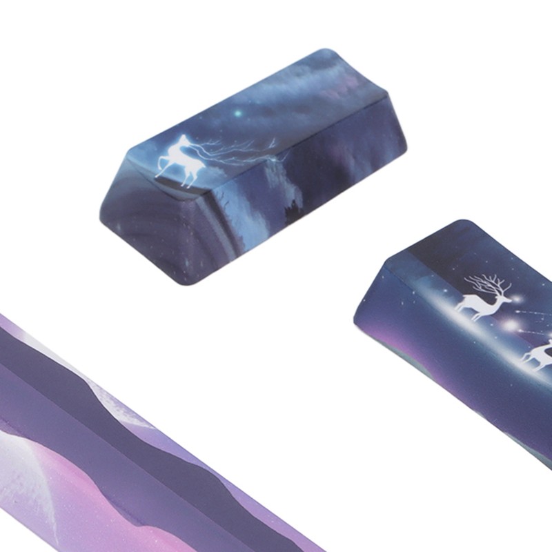 Keycap 4 Keys Elk Pattern Design Space ESC Enter Numpad